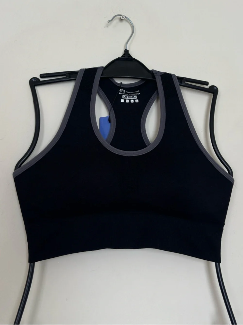 Healthyoga 3 Pack High Impact Racerback Sports Bras Medium Seamless Wireless NWT